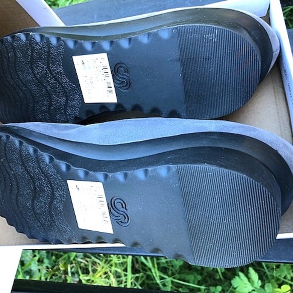 CLARKS 🆕  9 MEDIUM GREY Caddell Dash Wedge Pump in original box - Picture 6 of 11